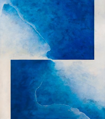 Damaskus-Moment: Blau und Weiß, 2010 von Mathew Clum